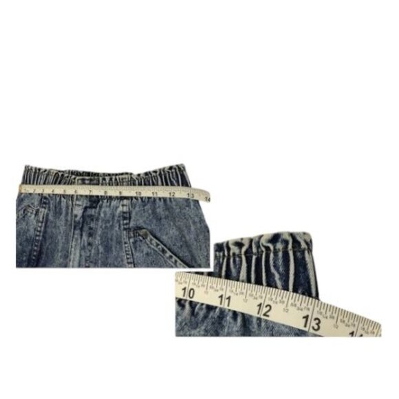 Vtg 80s Tapered Jeans Womens 12 Petite Cherokee Acid Wash Pleated High Waist USA - Picture 11 of 13